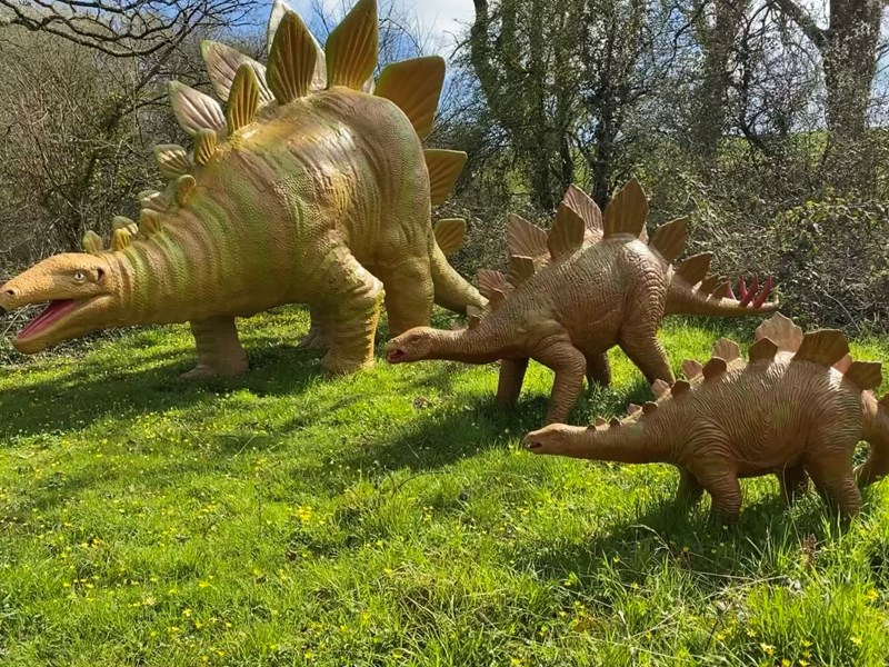 dinosaurs at the dinosaur park, Tenby