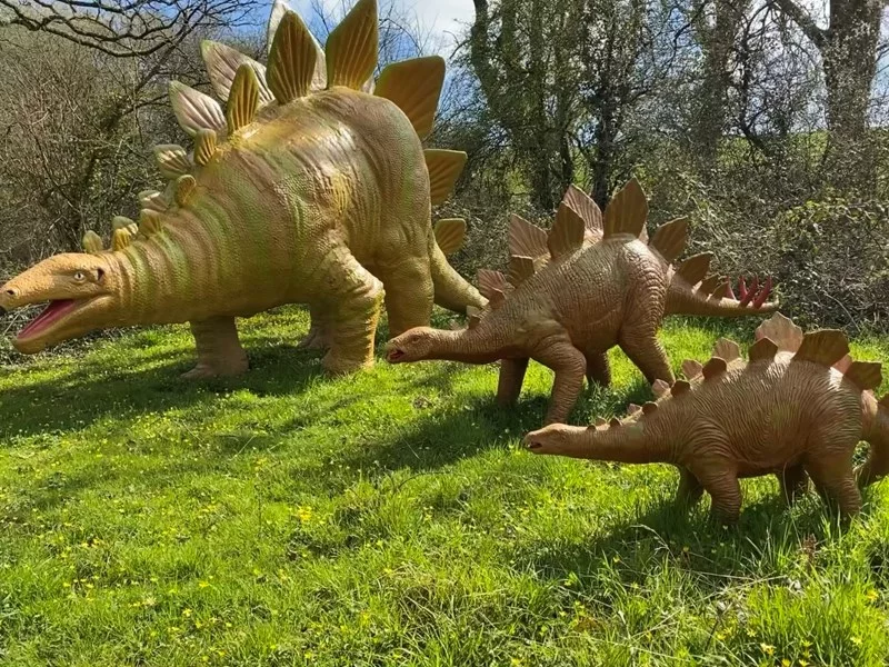 dinosaurs at the dinosaur park near Saundersfoot