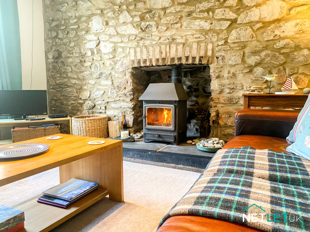 Cosy interior of a Burton Pembrokeshire NetLet holiday home